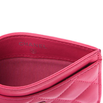 Chanel Lambskin Quilted Card Holder Pink 6 of 8