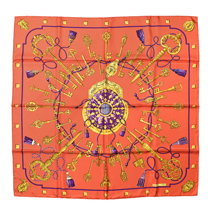 Hermes Silk Keys Les Cles Scarf 90 1 of 5
