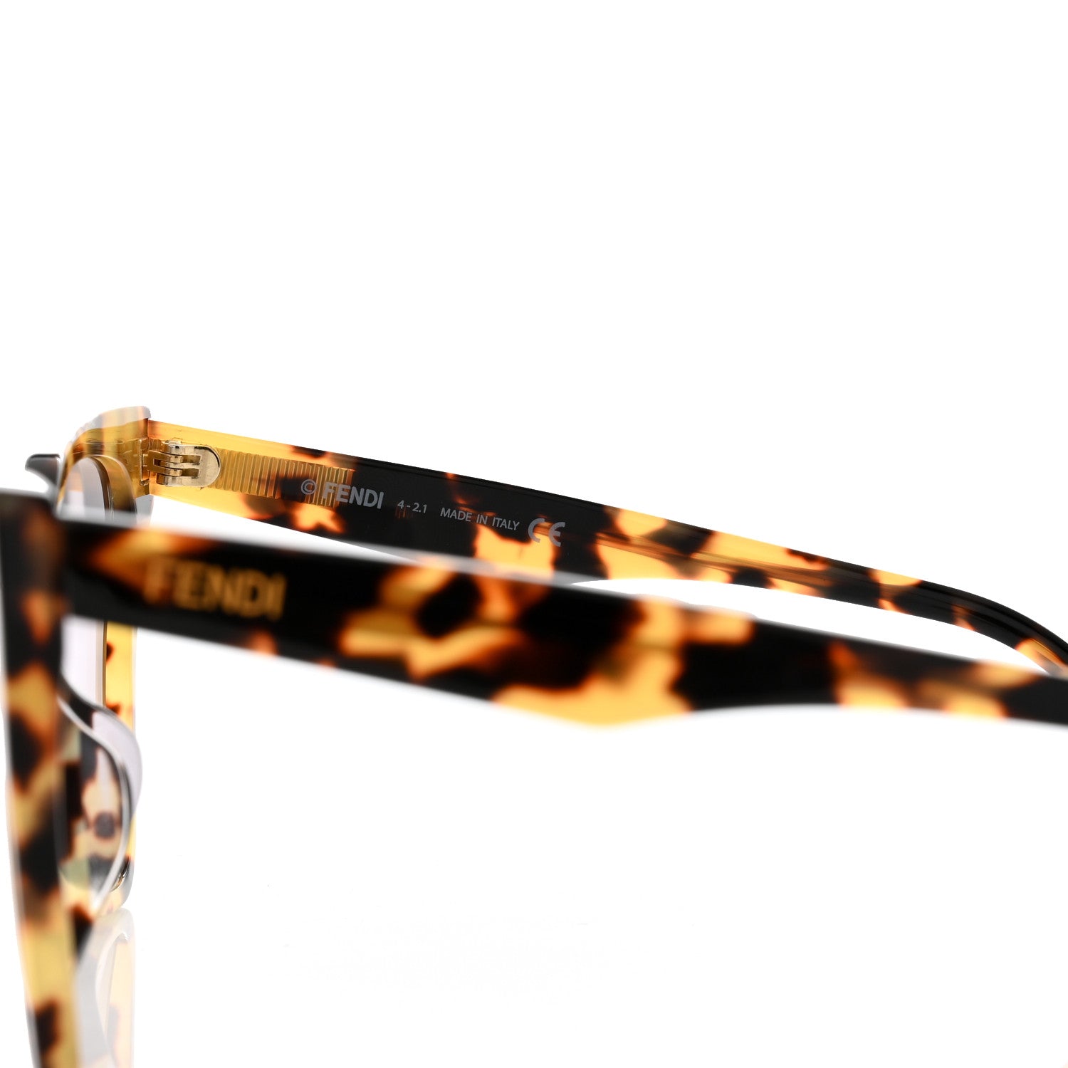 Fendi Acetate Butterfly Sunglasses FE40010U Havana Smoke 6 of 7