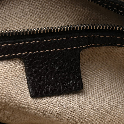Gucci Monogram Medium Icon Bit Tote Dark Brown 6 of 10