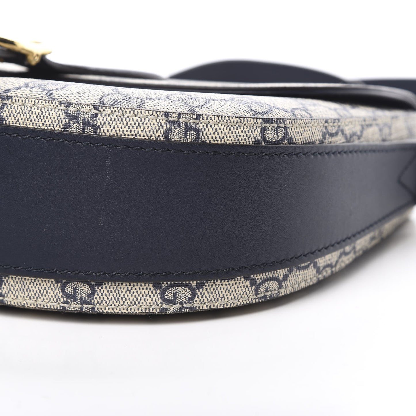 GG Supreme Monogram Small Messenger Shoulder Bag Beige Blue Navy