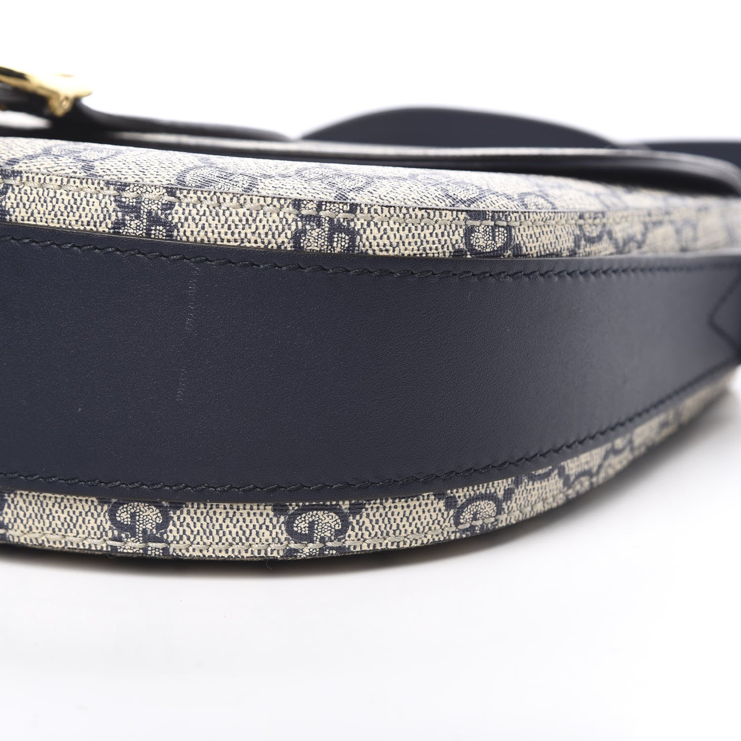 Gucci GG Supreme Monogram Small Messenger Shoulder Bag Beige Blue Navy 10 of 13