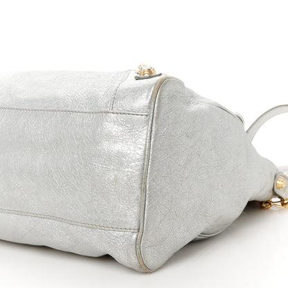 Balenciaga Metallic Agneau Giant 12 Gold Hardware Velo Gris Aluminum 11 of 12