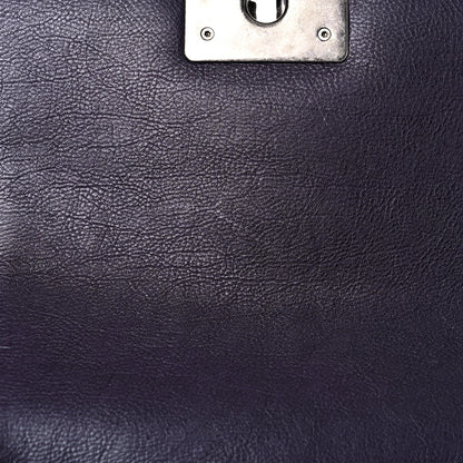 Chanel Calfskin Embossed Small Boy Flap Plum 14 of 21