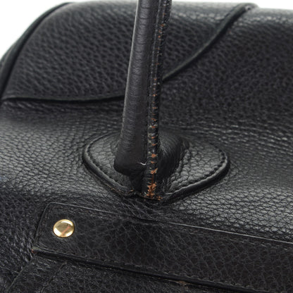 Prada Vitello Daino Pushlock Shoulder Bag Black 8 of 10