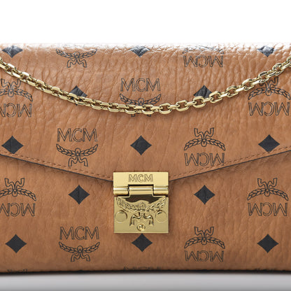 MCM Visetos Millie Wallet On Chain Cognac 8 of 10