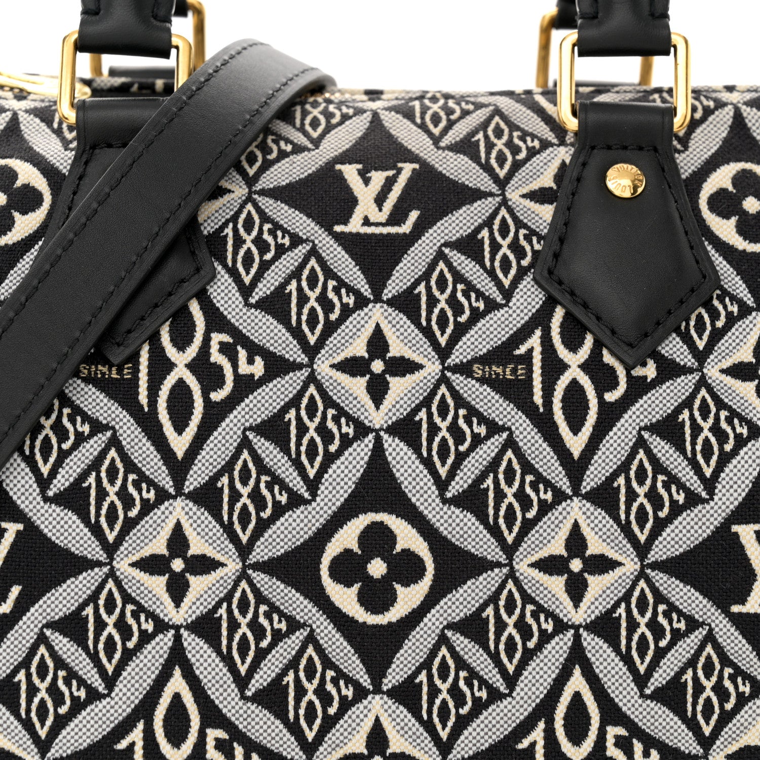 Louis Vuitton Jacquard Since 1854 Speedy Bandouliere 25 Grey 7 of 13