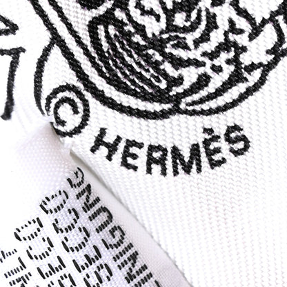 Hermes Silk Brides de Gala en Fleurs Twilly Black Multicolor White 4 of 6