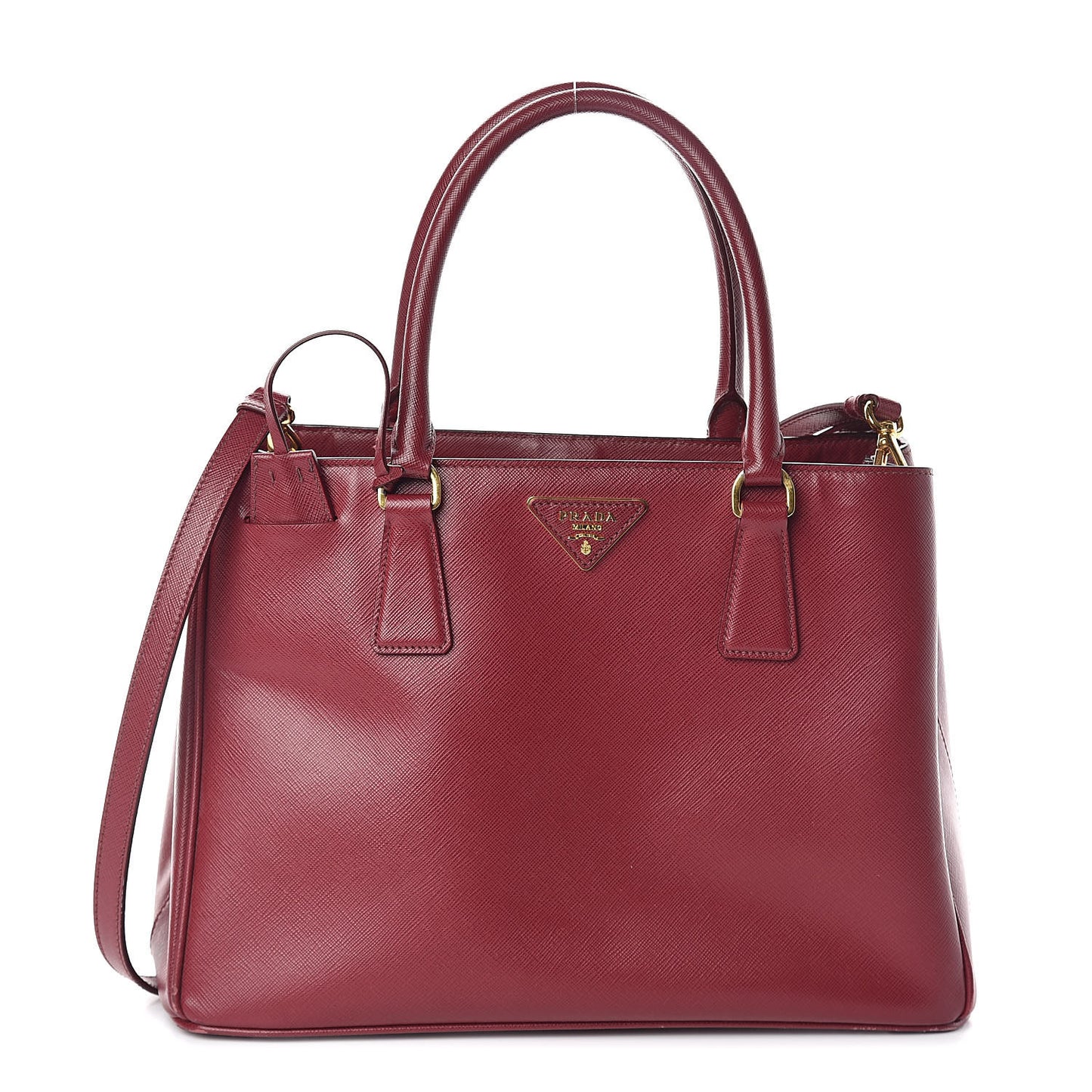 Saffiano Medium Tote Cherry