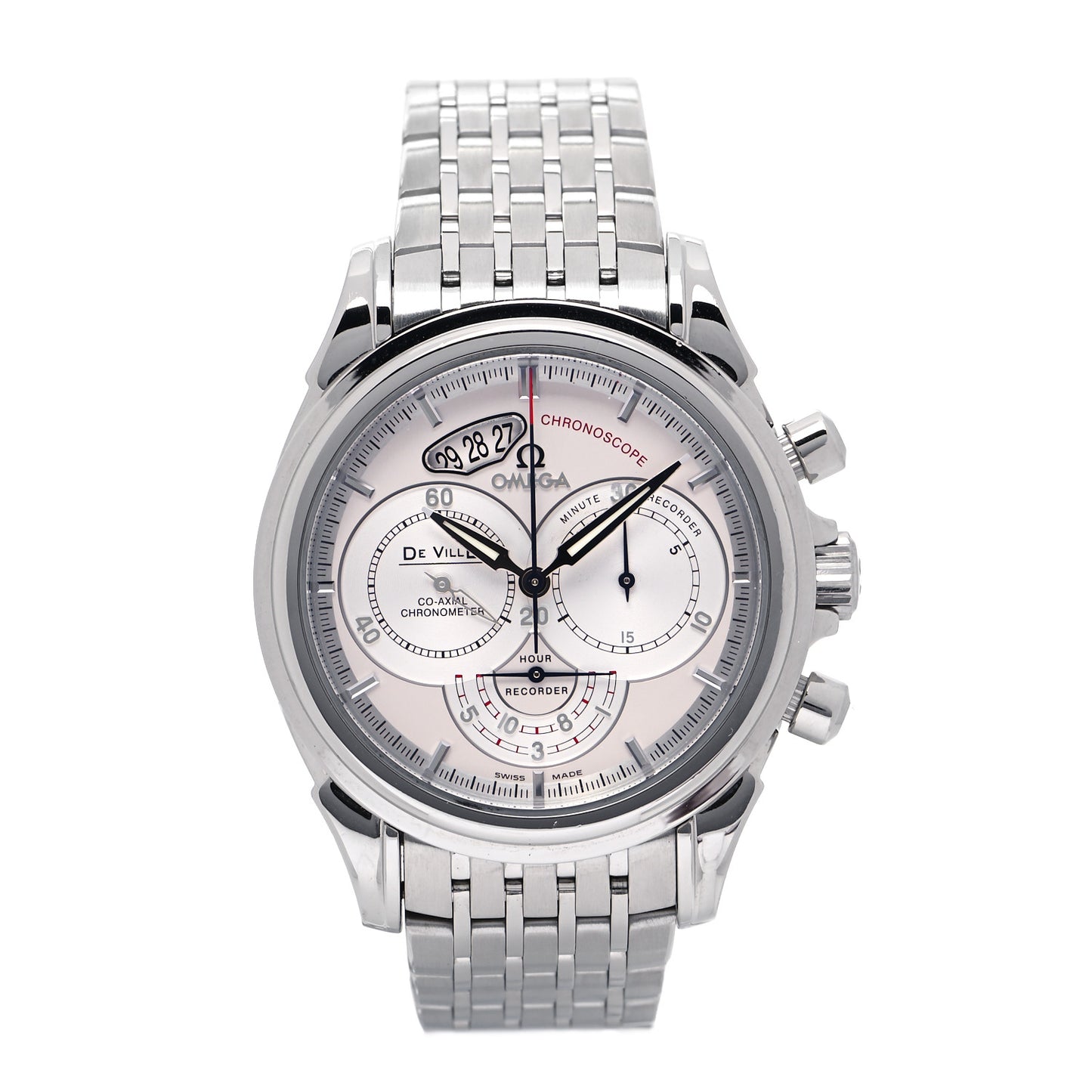 Stainless Steel 41mm De Ville Chronoscope Co-axial Automatic Watch 4550.30