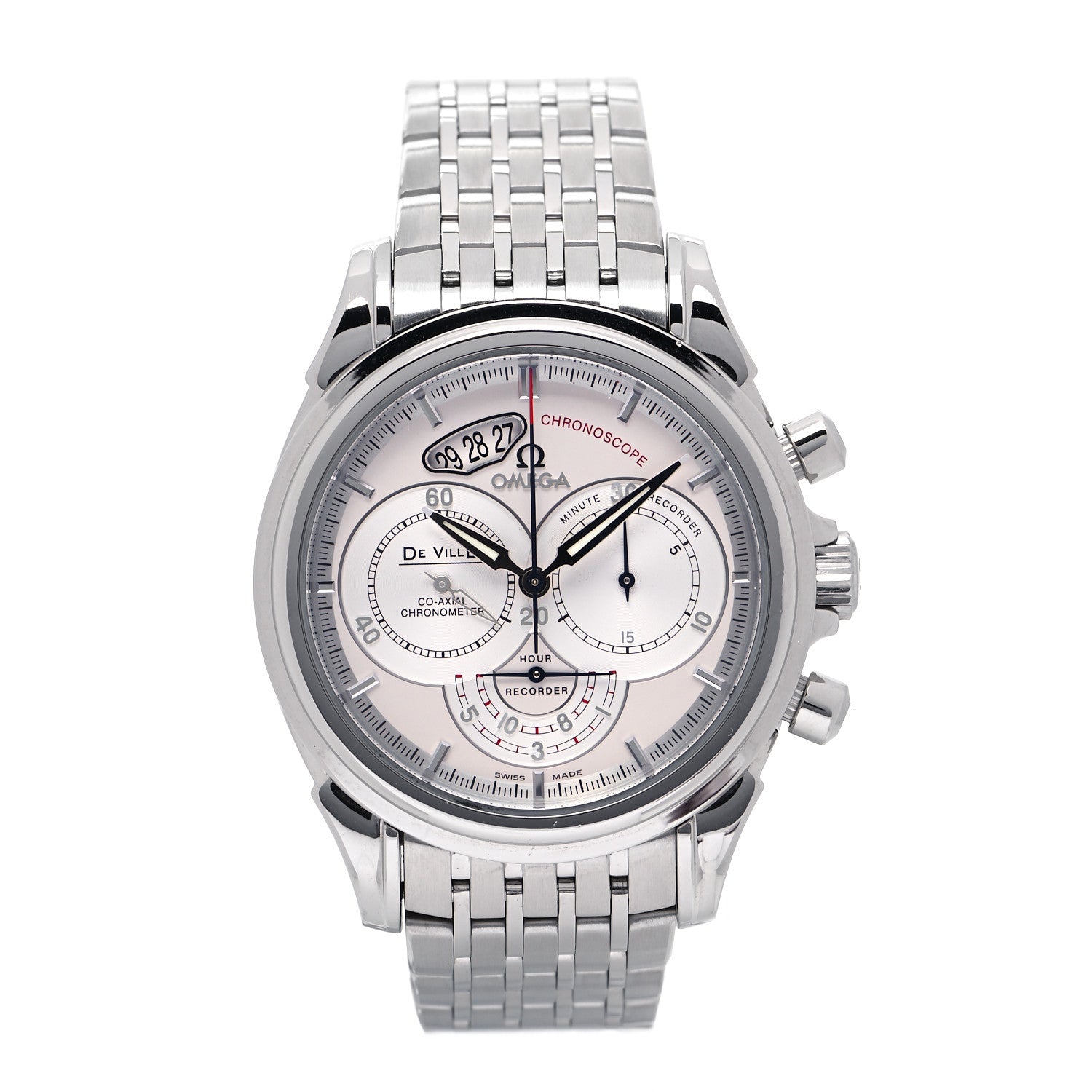 Omega Stainless Steel 41mm De Ville Chronoscope Co-axial Automatic Watch 4550.30 1 of 5