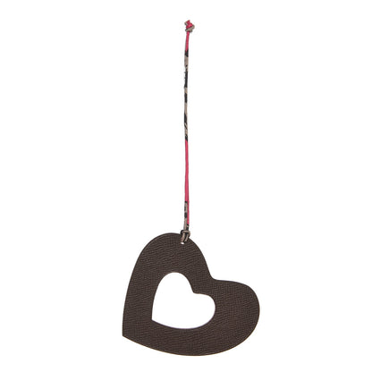 Hermes Togo Epsom Petit H Heart Bag Charm 1 of 3