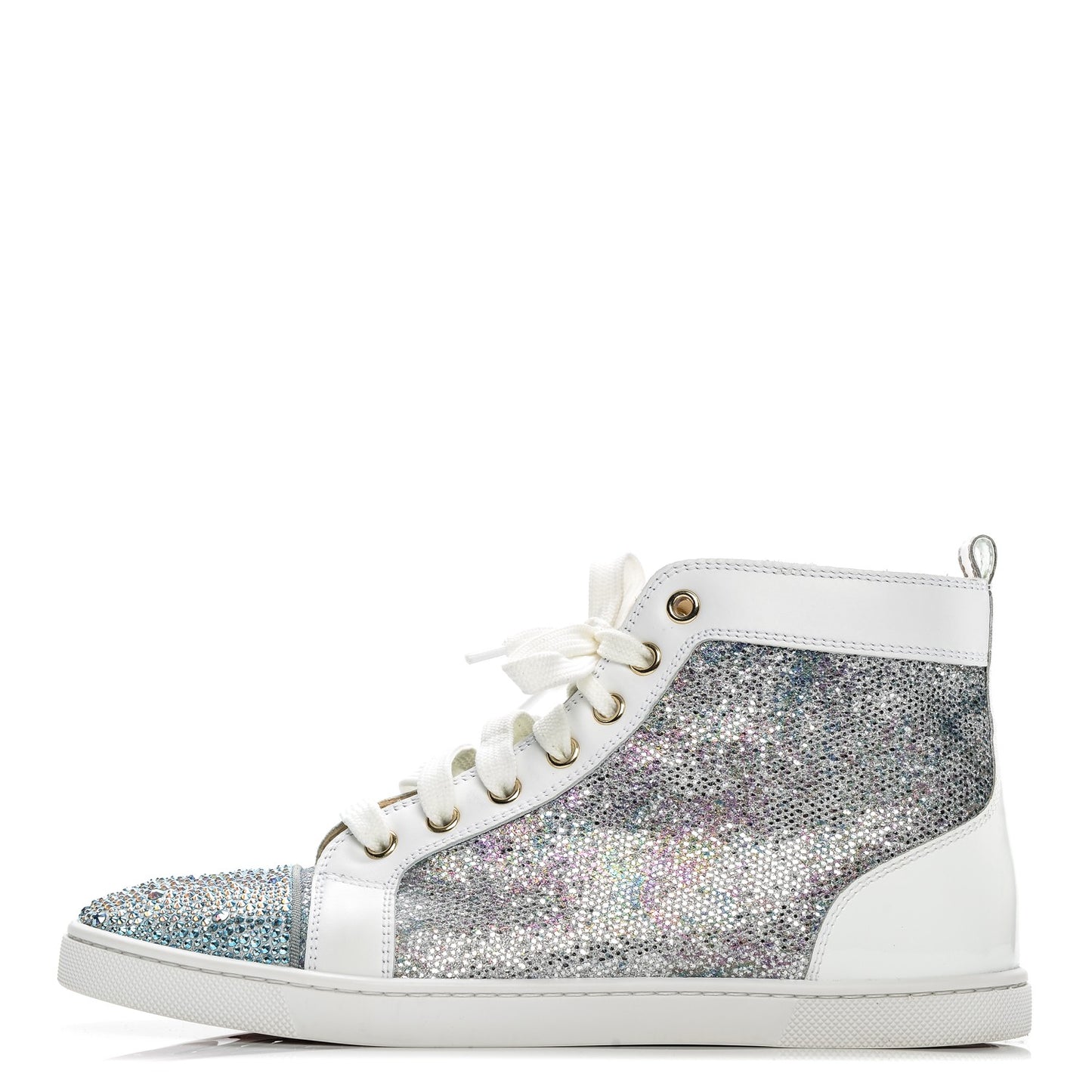 Glitter Bip Bip Strass Flat Sneakers 38.5 Version Multi