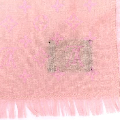 Louis Vuitton Silk Wool Monogram So LV Stole Blush 5 of 5
