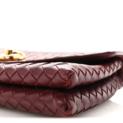 Bottega Veneta Nappa Intrecciato Knot Lock Top Handle Crossbody Bag Fondant Barolo 9 of 9