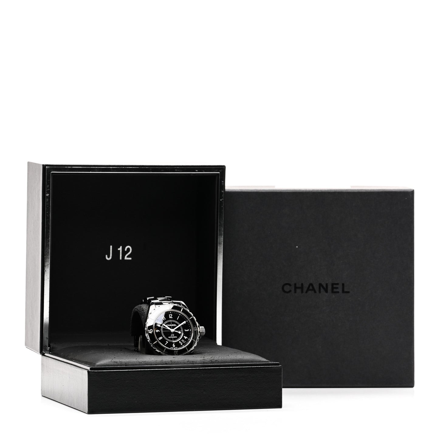 Stainless Steel Ceramic 38mm J12 Automatic Watch Black