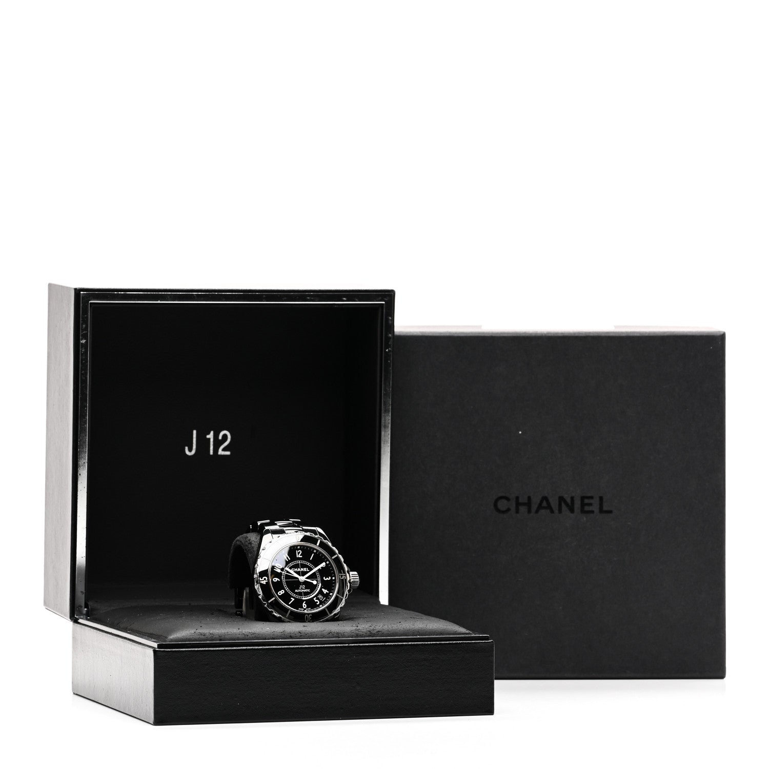 Chanel Stainless Steel Ceramic 38mm J12 Automatic Watch Black 5 of 5