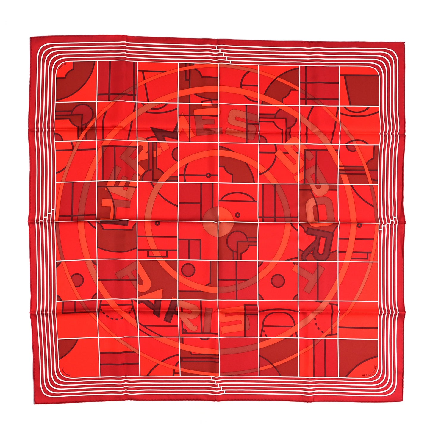 Silk Anamorphee Scarf 90
