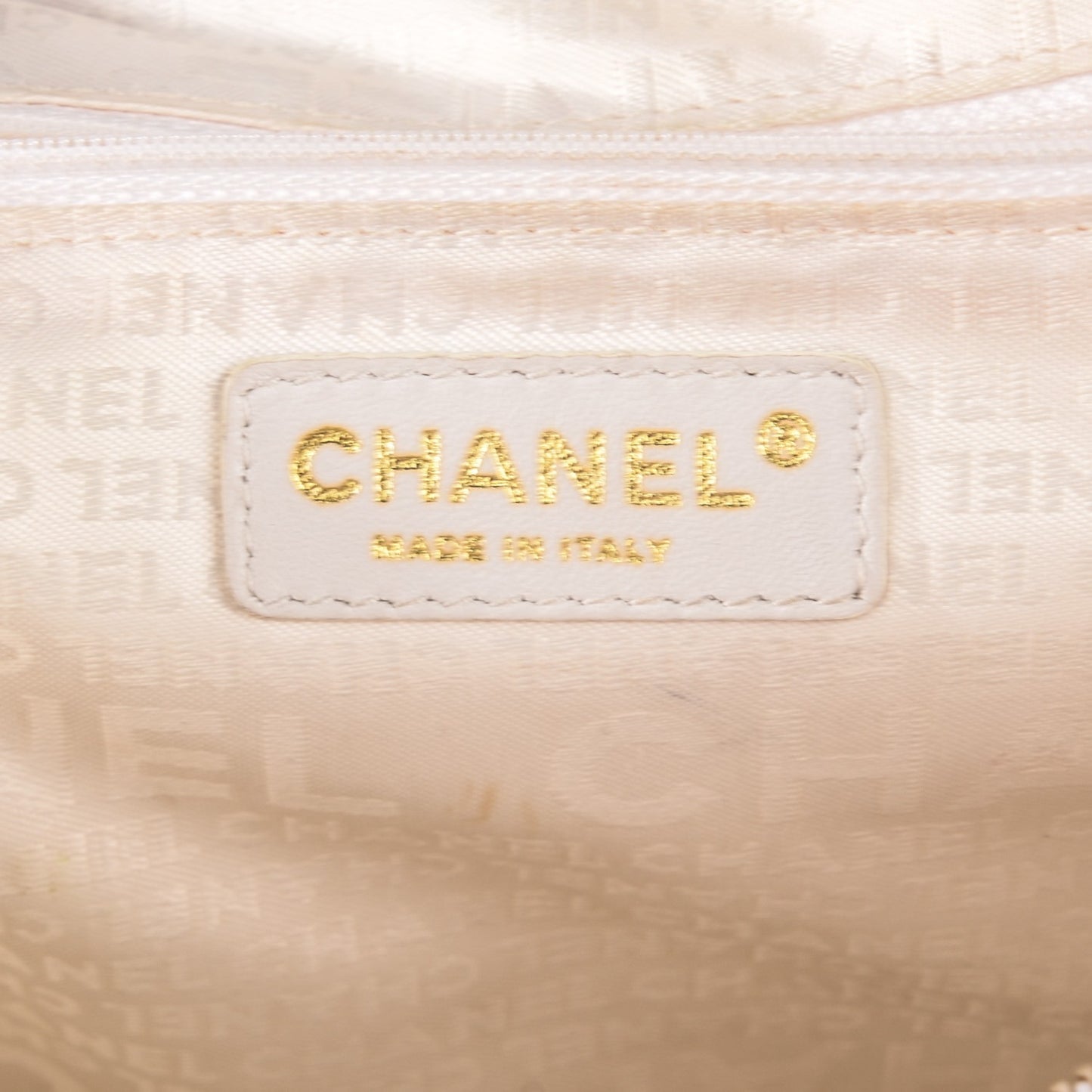 Canvas CC Handbag White Pink