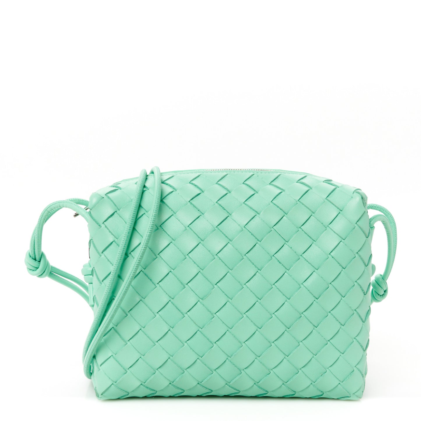 Nappa Intrecciato Small Loop Camera Bag Siren