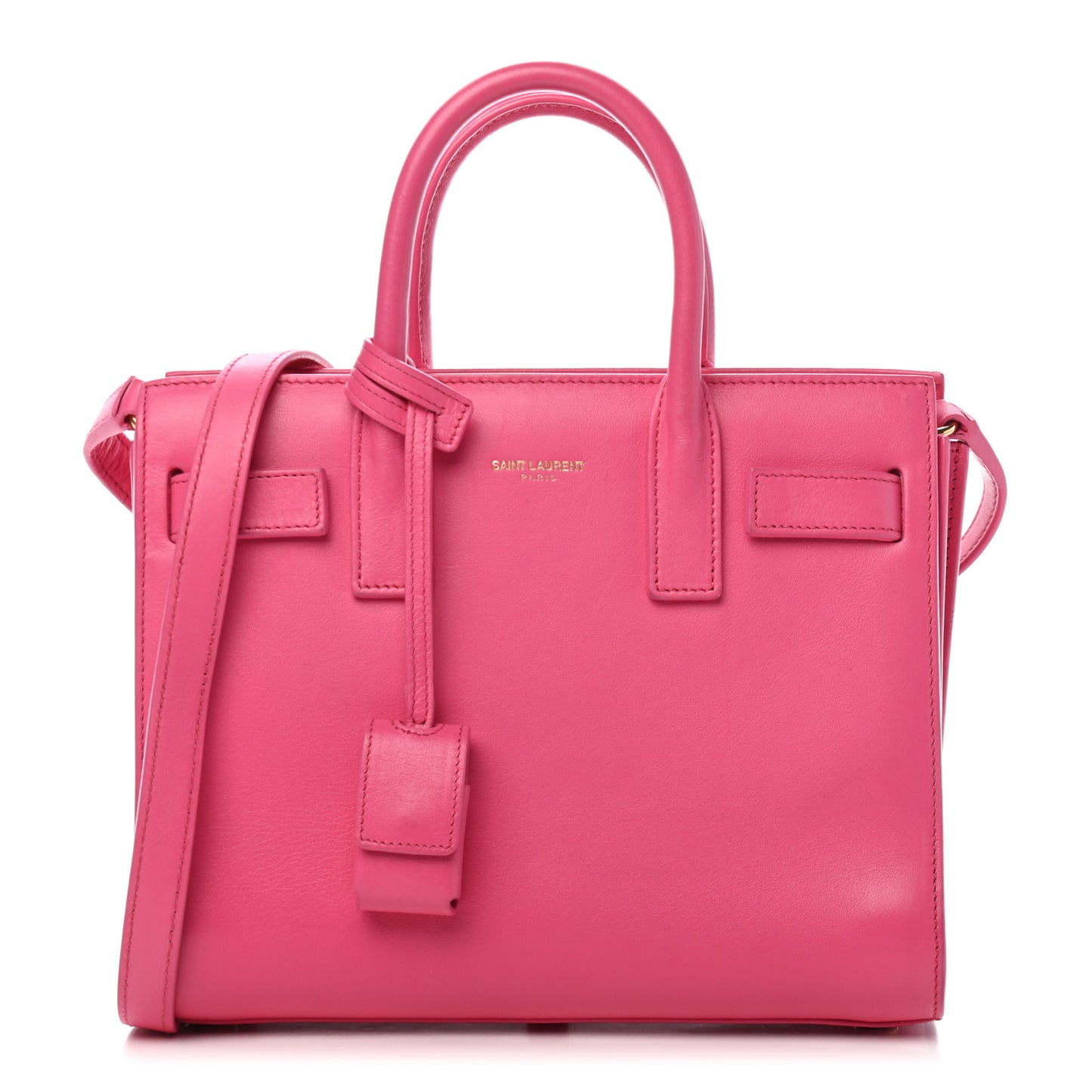 Calfskin Nano Sac De Jour Lipstick Fuchsia