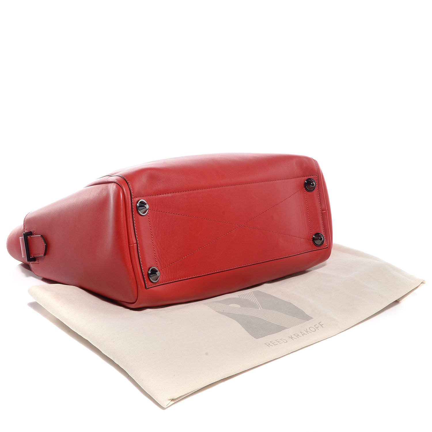 Alexander McQueen REED KRAKOFF Leather Atlantique Tote Crimson Red 4 of 10