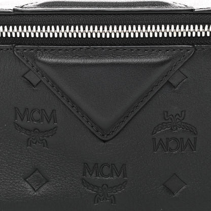 MCM Calfskin Ottomar Monogram Fursten Belt Bag Black 7 of 10