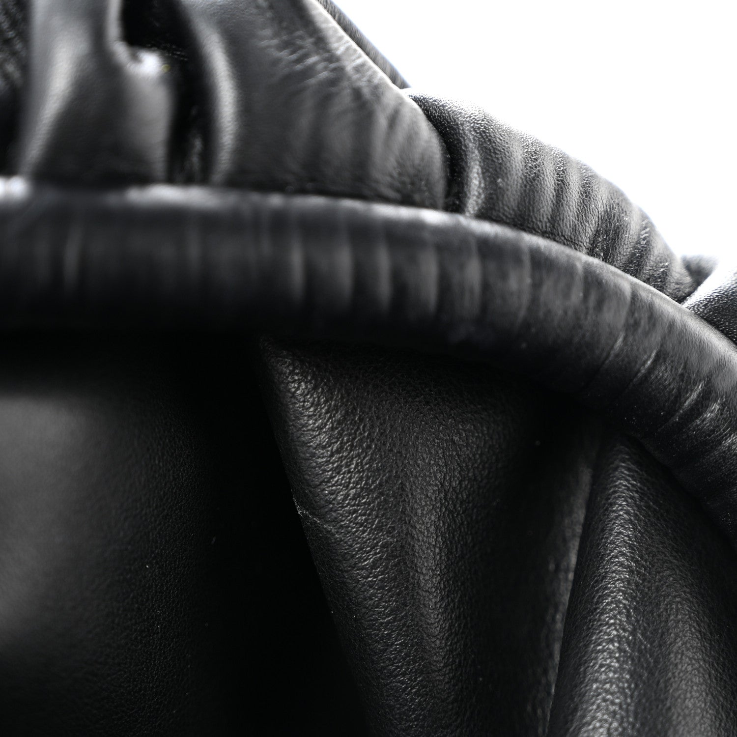 Bottega Veneta Bark Calfskin Embossed The Pouch Oversized Clutch Black 12 of 13