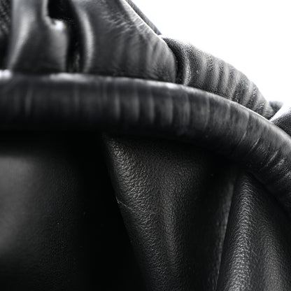 Bottega Veneta Bark Calfskin Embossed The Pouch Oversized Clutch Black 12 of 13