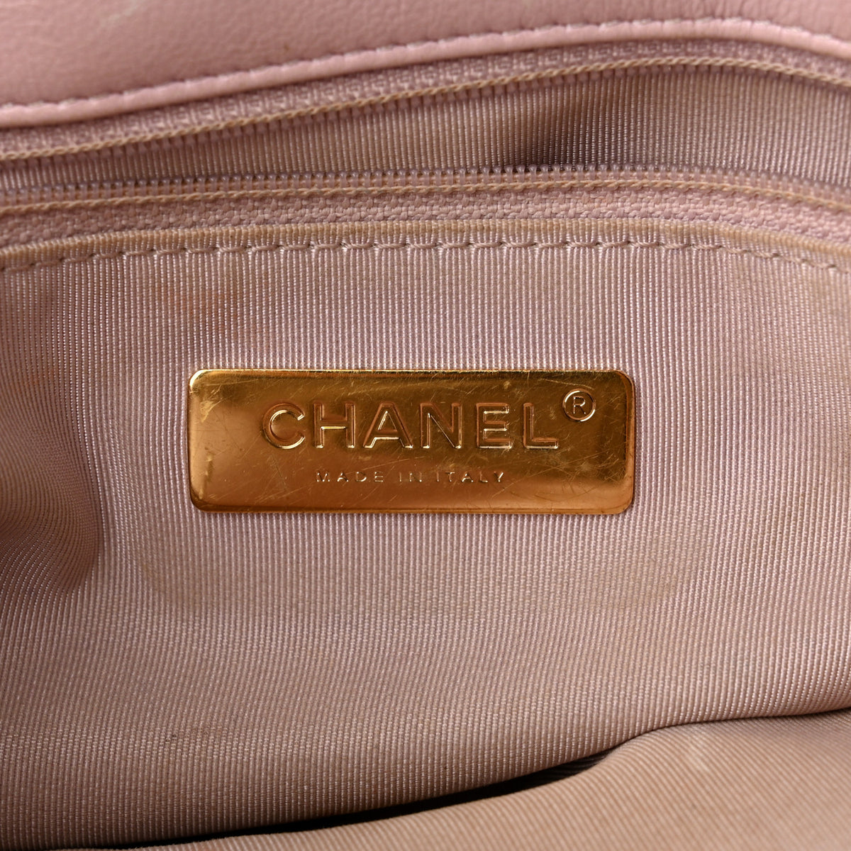 Chanel Lambskin Quilted Large Chanel 19 Flap Light Pink 5 of 15