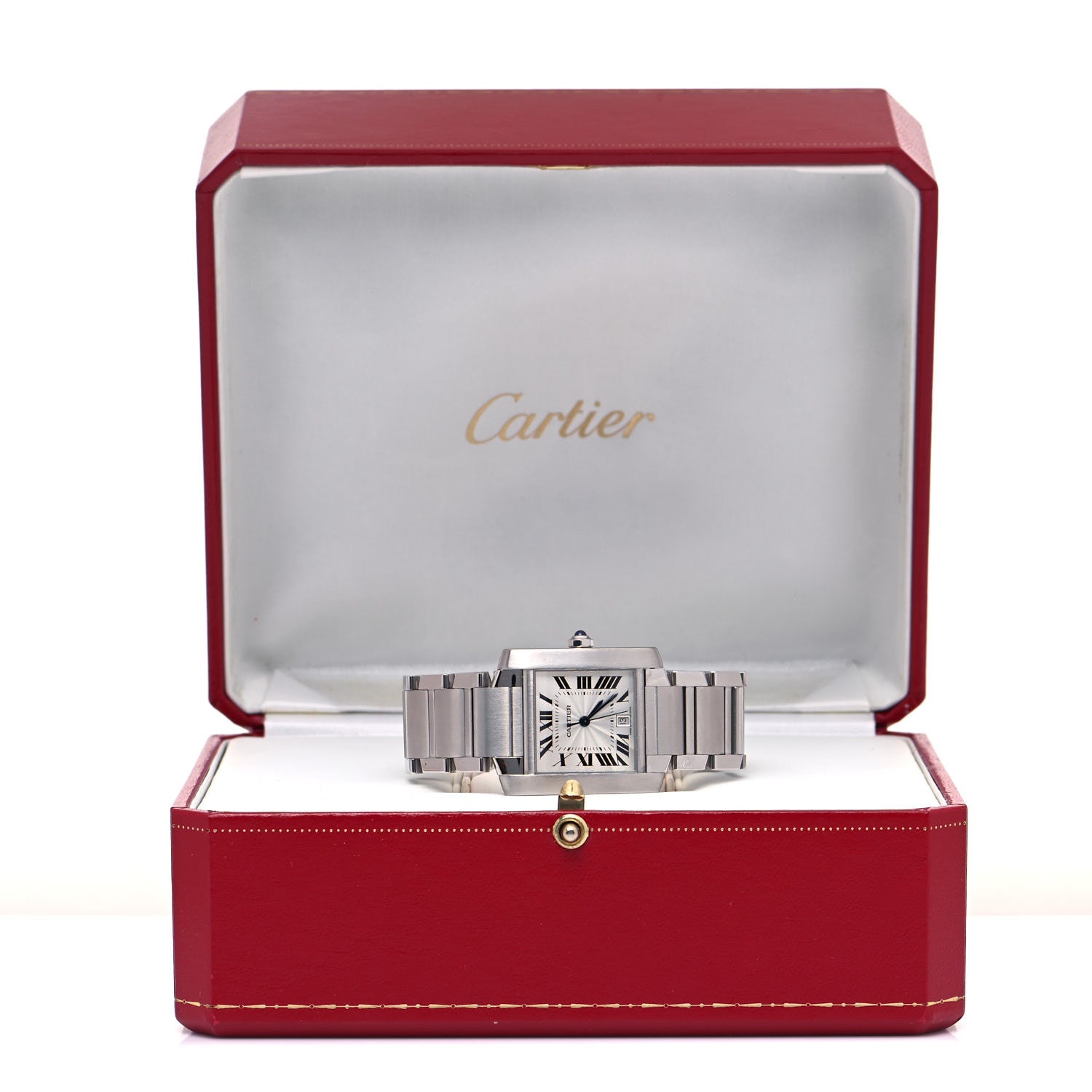 Cartier Stainless Steel 28mm Tank Francaise Automatic Watch 5 of 5