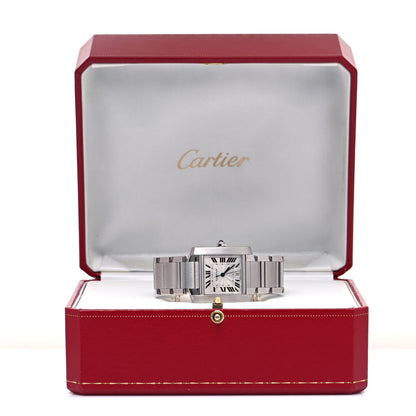 Cartier Stainless Steel 28mm Tank Francaise Automatic Watch 5 of 5