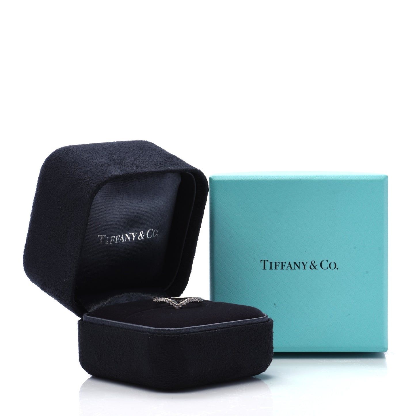 Platinum Diamond Soleste V Band Ring 49 5
