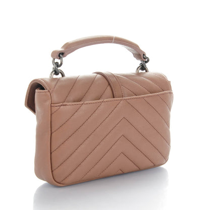 Saint Laurent Sheepskin Matelasse Chevron Monogram College Chain Wallet Fard 3 of 7