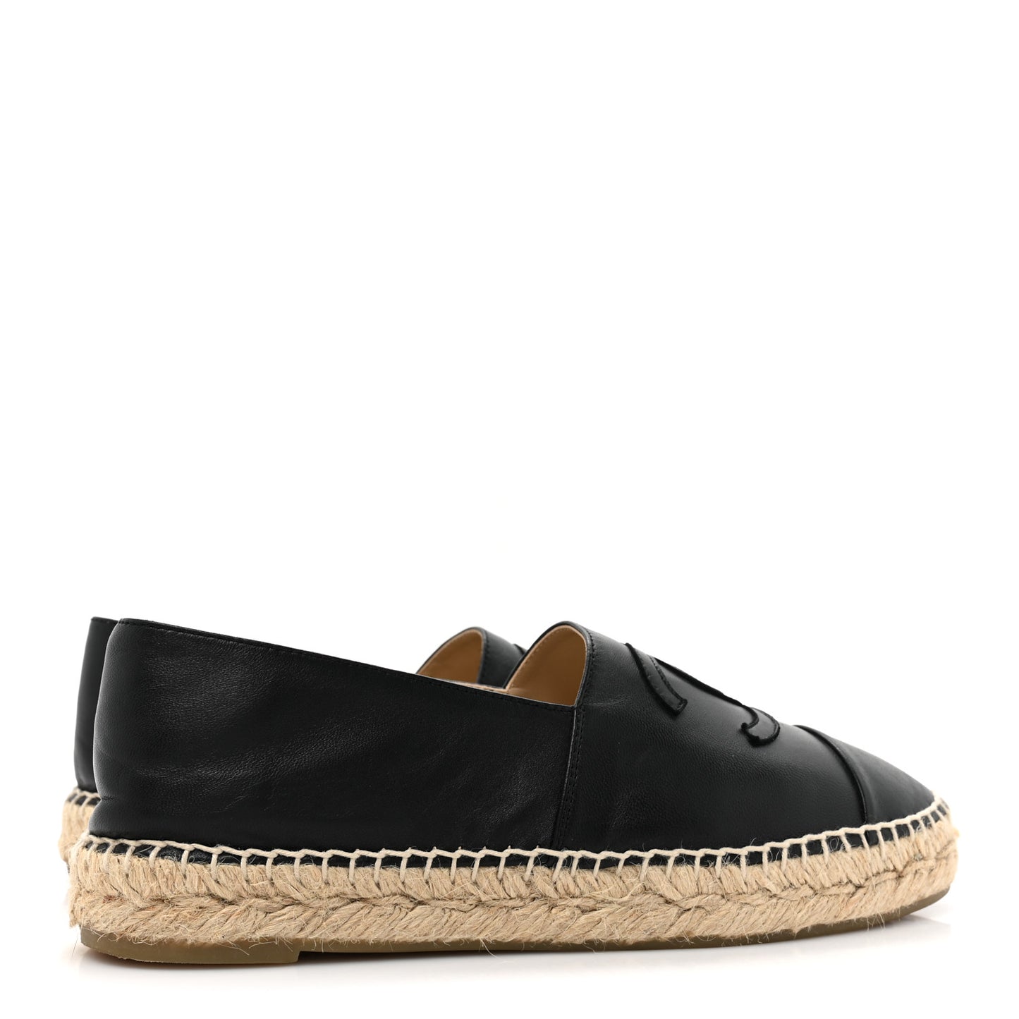 Lambskin CC Espadrilles 39 Black