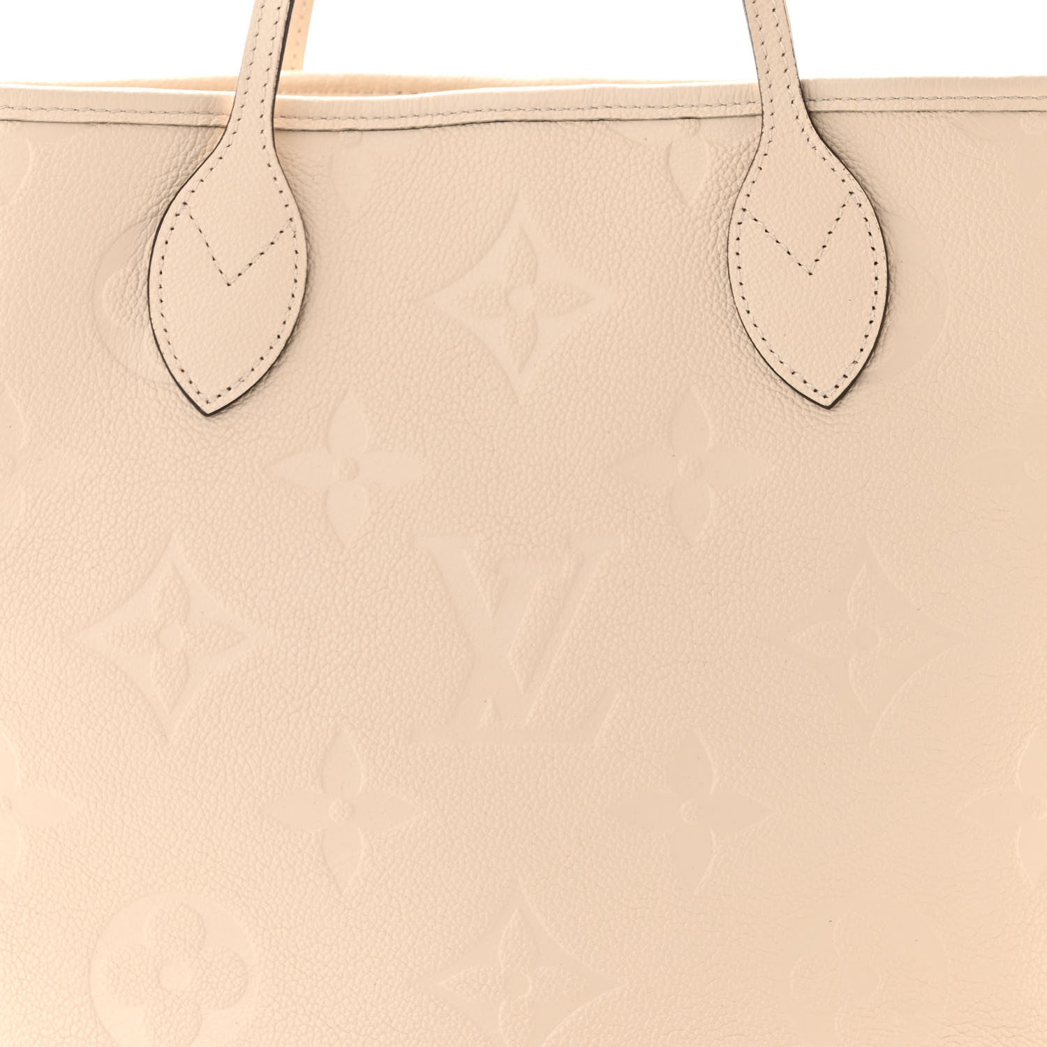 Louis Vuitton Empreinte Monogram Giant Neverfull MM Cream 7 of 9