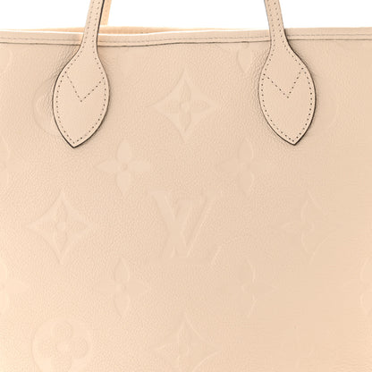 Louis Vuitton Empreinte Monogram Giant Neverfull MM Cream 7 of 9