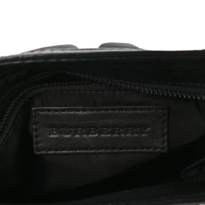 Burberry Nylon Tonal Check Crossbody Black 5 of 7