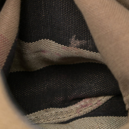 Burberry Overdyed Canvas Mega Check Medium Chiltern Backpack Tan 16 of 22