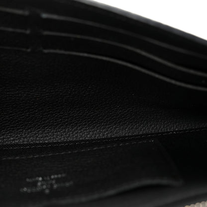 Louis Vuitton Calfskin Lockme II Wallet Black 5 of 7