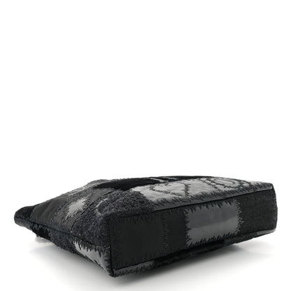 Chanel Tweed Patchwork Tote Black 4 of 10