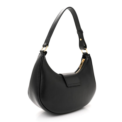 Celine Smooth Calfskin Medium Strap Ava Triomphe Shoulder Bag Black 3 of 12