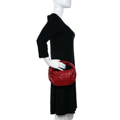 Bottega Veneta Nappa Intrecciato Mini Jodie Dark Red 2 of 10