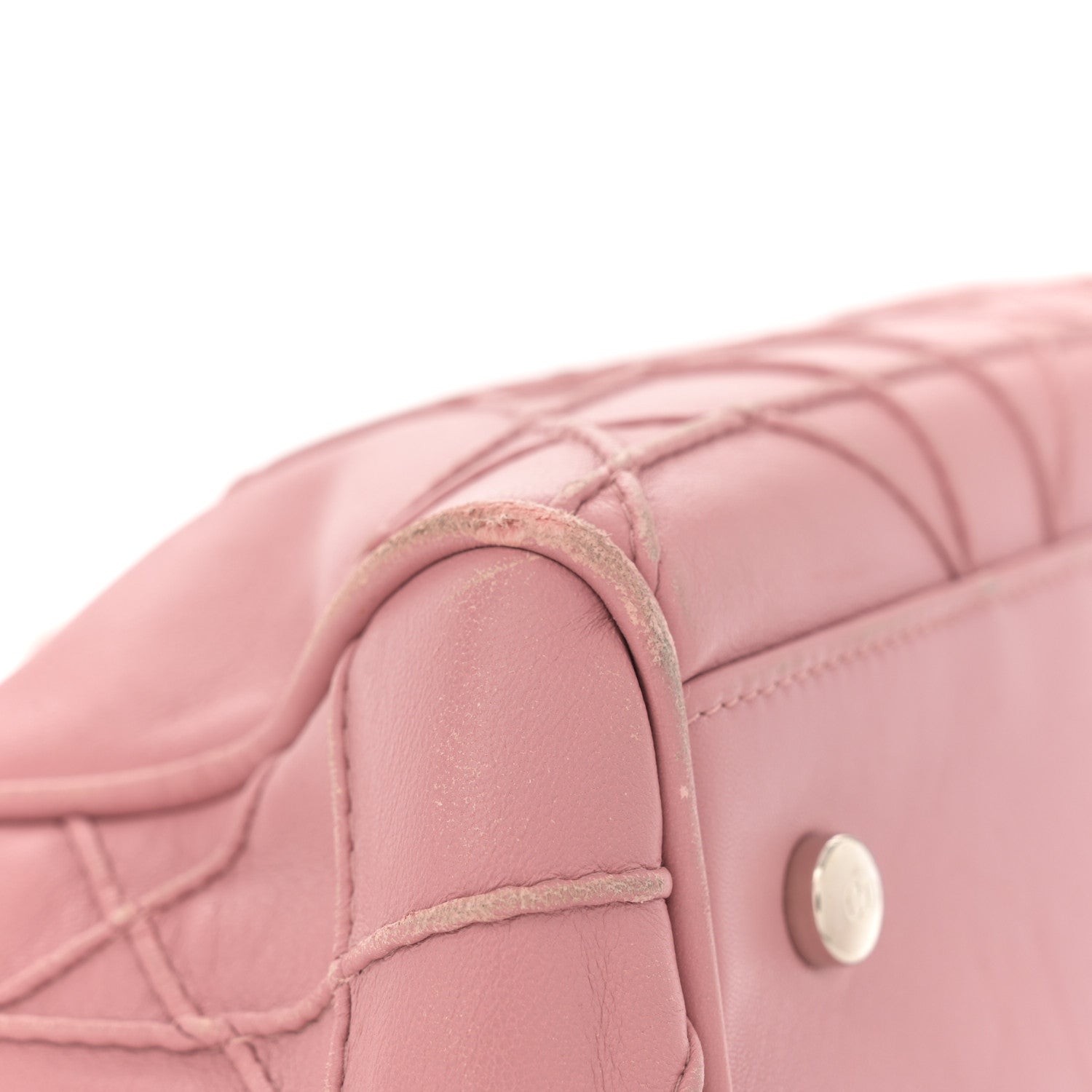 Christian Dior Lambskin Cannage Granville Polochon Light Pink 14 of 15