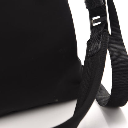 Prada Tessuto Nylon Soft Calf Small Crossbody Bag Black Azzurro 12 of 14