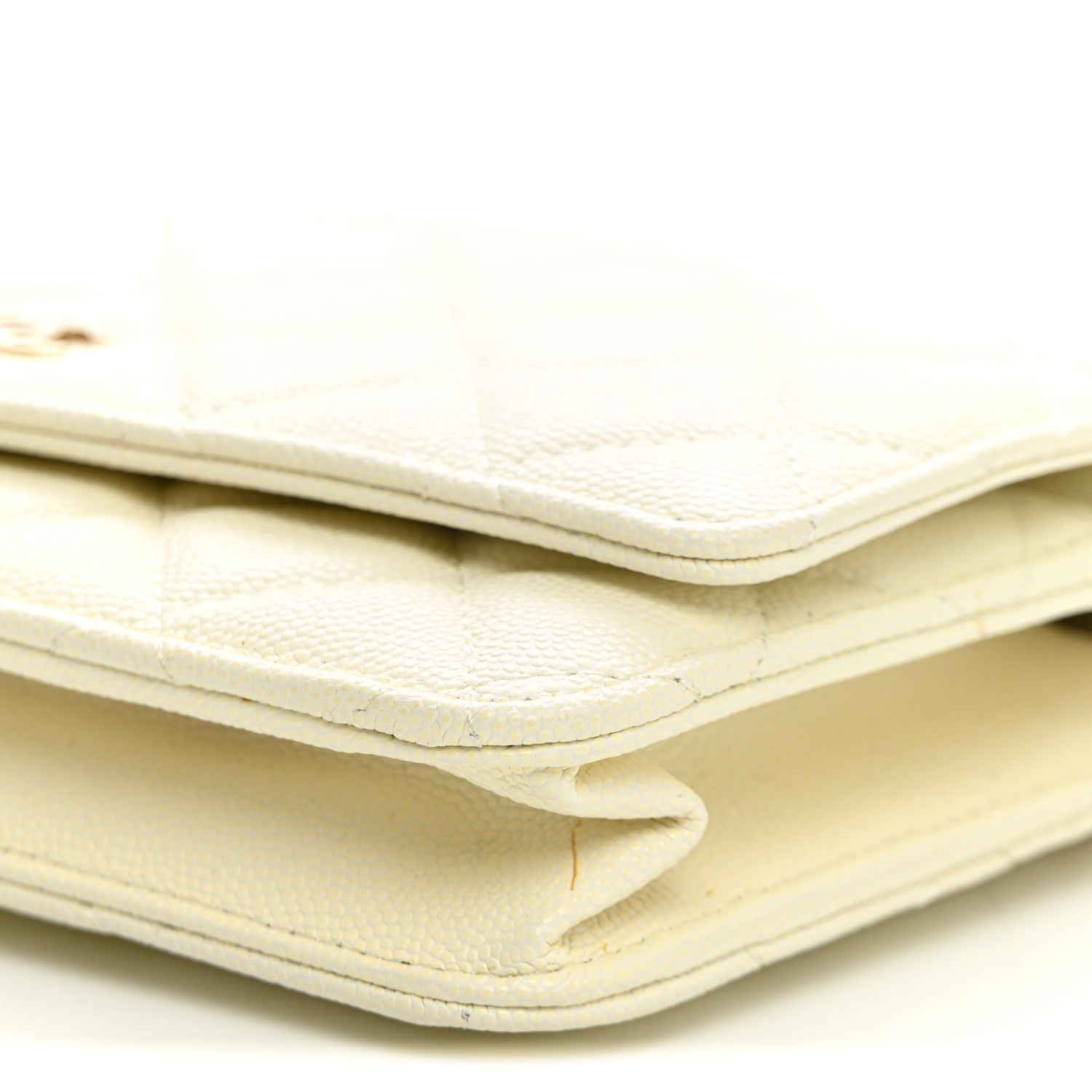 Chanel Caviar Quilted Wallet on Chain WOC White 10 of 10