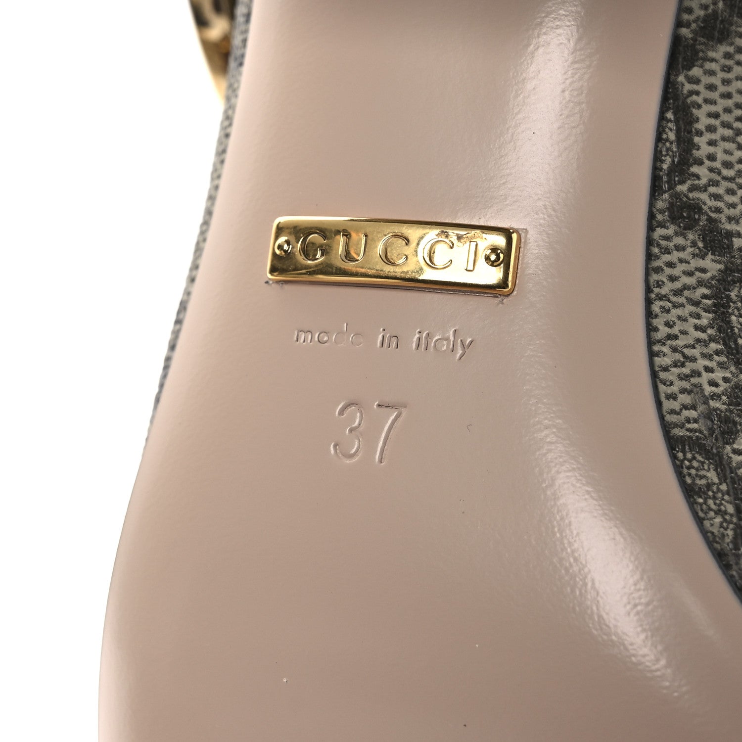 Gucci GG Supreme Monogram Malaga Kid Blondie 55mm Ankle Boots 37 Beige Ebony New Acero 8 of 12