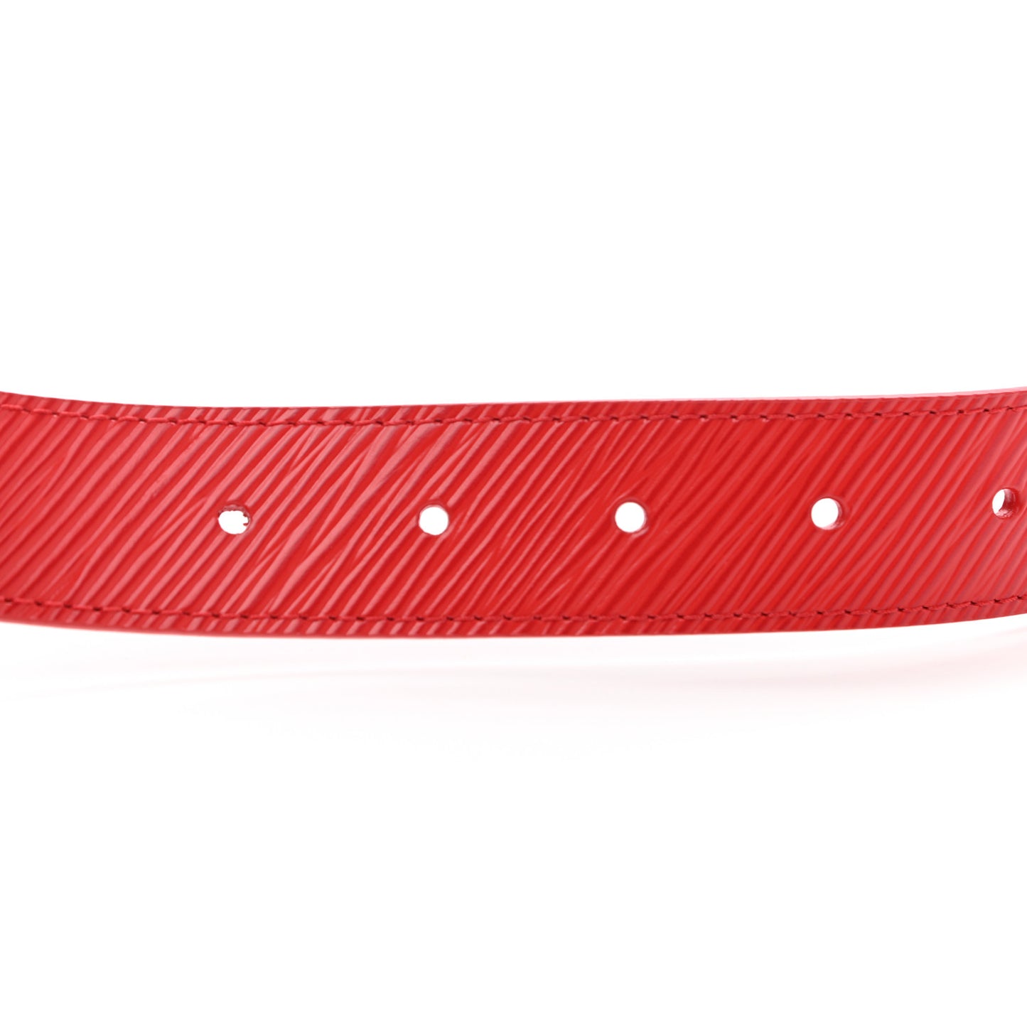 Epi 30mm LV Twist Belt 80 32 Coquelicot