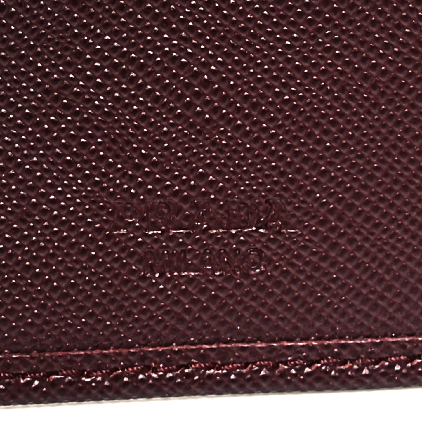 Saffiano Tri-Color Bi-Fold Wallet Granato