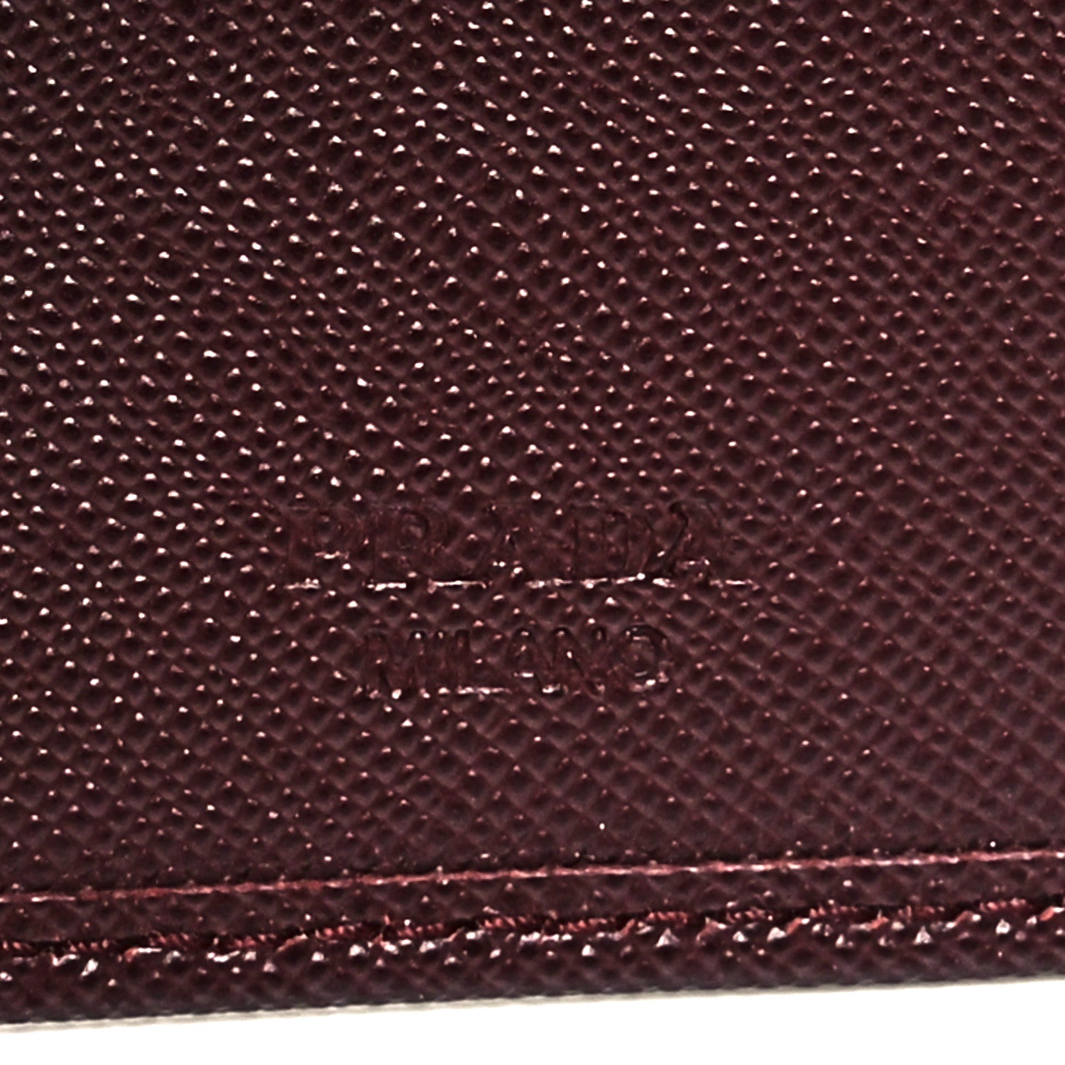 Prada Saffiano Tri-Color Bi-Fold Wallet Granato 7 of 10